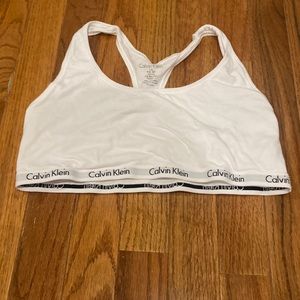 Calvin Klein racerback cotton bra - good condition - Large